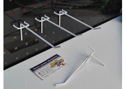 Гачок в перфорацію L-100. d-3mm. крок 30мм. (білий)